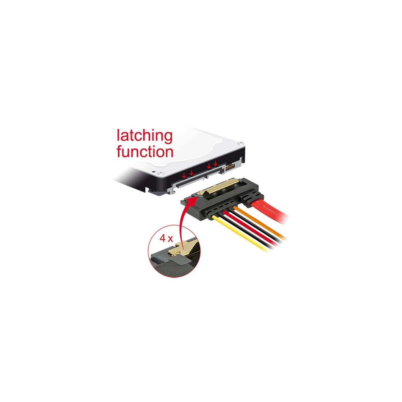 Adapter Cable - SATA 7Pin + Floppy 4Pin to SATA 22Pin — Buy in Cyprus with Fast Delivery