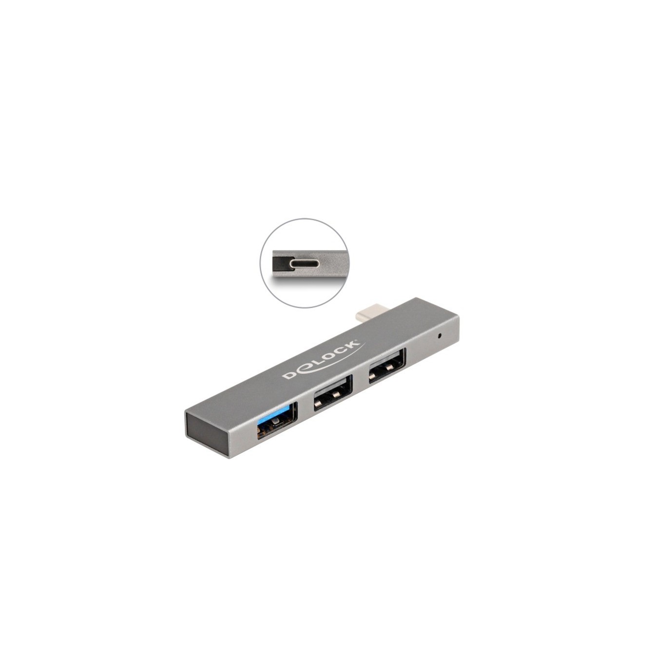 3-Port Slim USB Hub - with USB Type-C — Buy in Cyprus with Fast Delivery