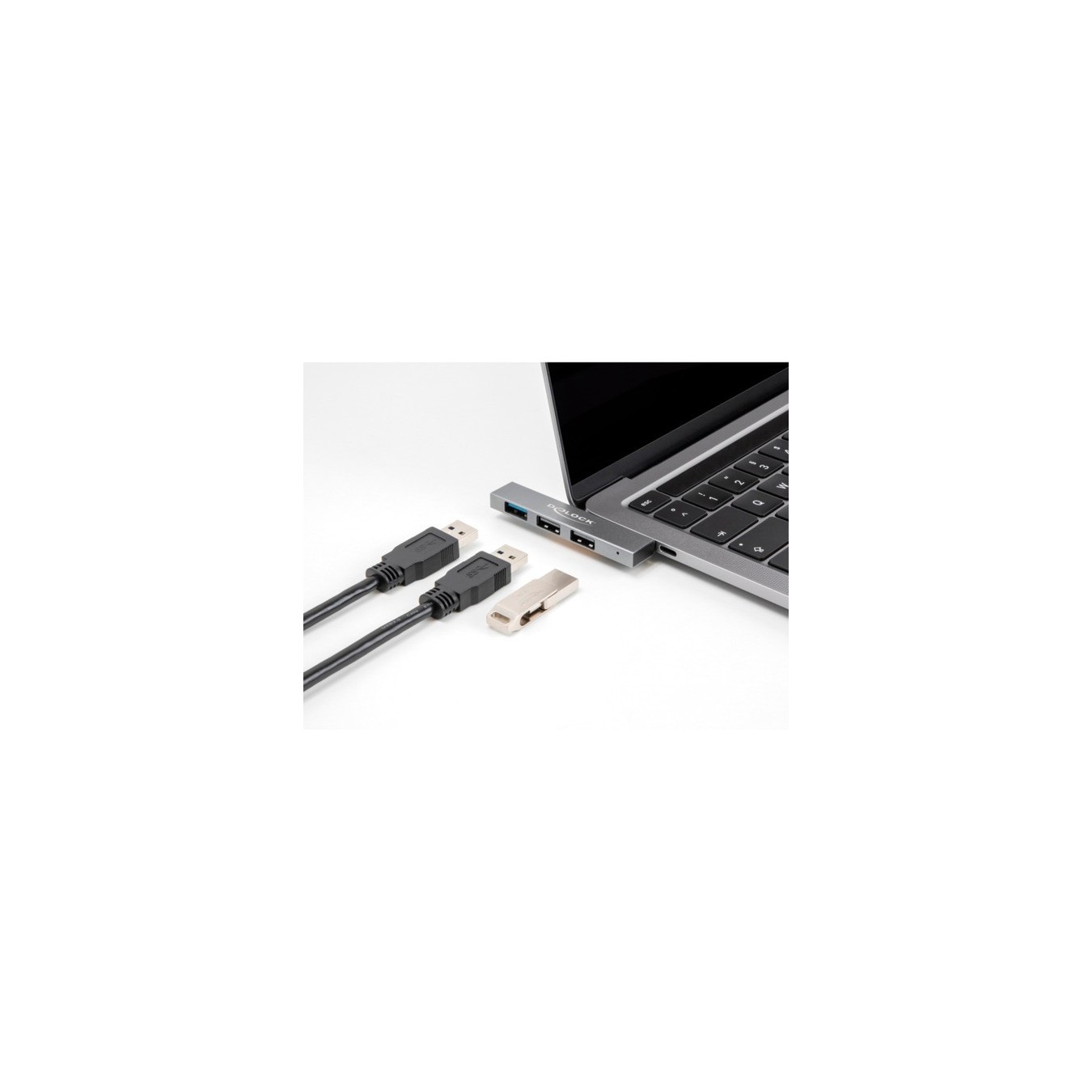 3-Port Slim USB Hub - with USB Type-C — Buy in Cyprus with Fast Delivery
