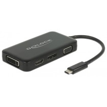 USB adapter - USB-C connector to VGA + HDMI + DVI + DisplayPort socket — Buy in Cyprus with Fast Delivery