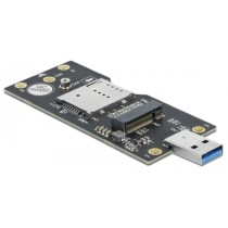 USB 3.2 Gen 1 converter Type-A male to M.2 Key B with SIM slot - Converter Type-A to M.2 Key B with SIM slot