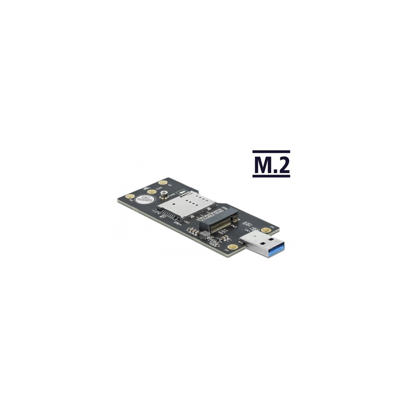 USB 3.2 Gen 1 converter Type-A male to M.2 Key B with SIM slot - Converter Type-A to M.2 Key B with SIM slot