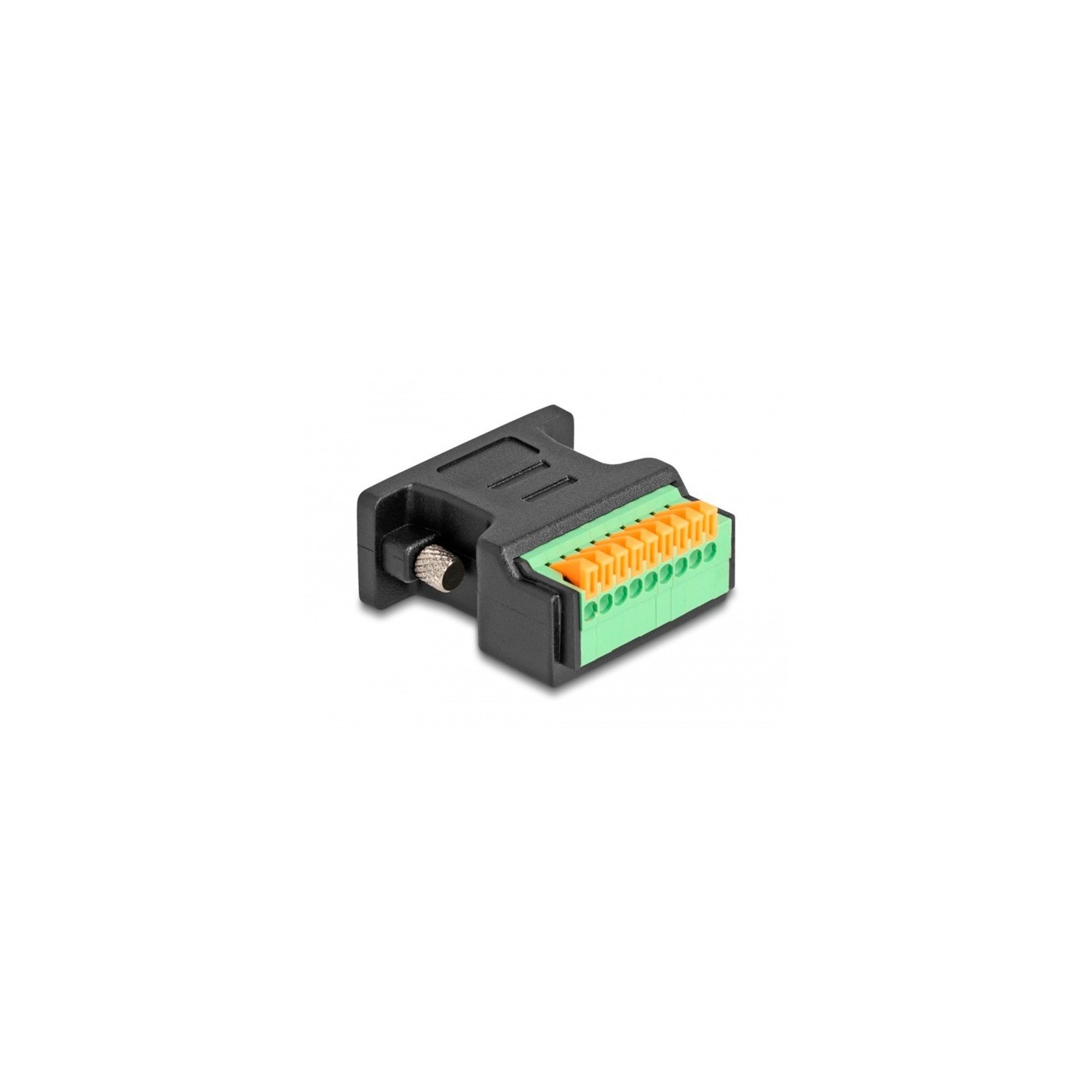 D-Sub 9 Pin Socket to Terminal Block Adapter - with push button — Buy in Cyprus with Fast Delivery