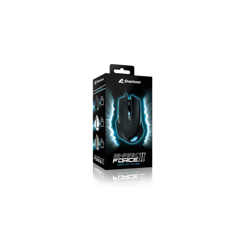 Buy Sharkoon SHARK Force II - Wired Gaming Mouse - Right-Handed, 4200 DPI, Black in Cyprus, Nicosia, Limassol, Larnaka, Pafos
