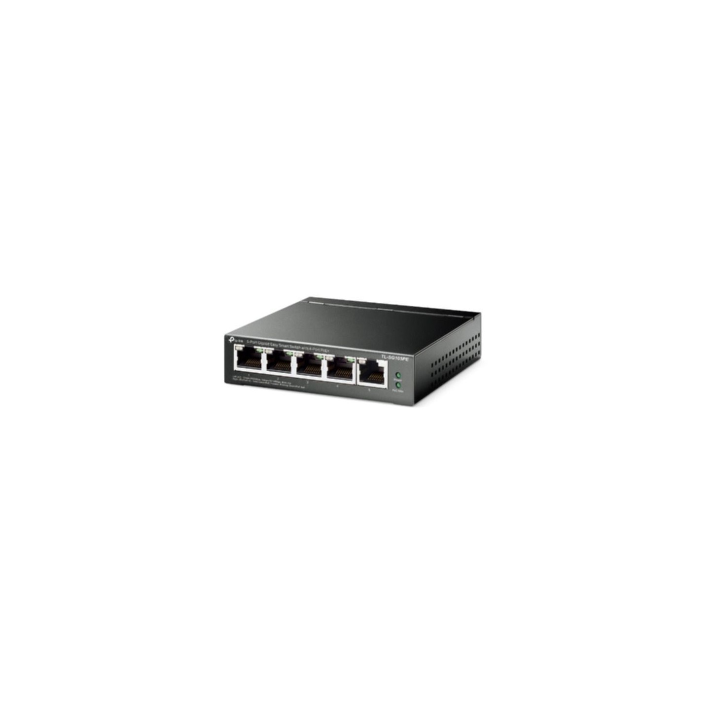 TP-Link TL-SG105PE - 5-Port Gigabit PoE+ Managed L2 Switch, 65W Budget, Black, Fanless — Buy in Cyprus with Fast Delivery