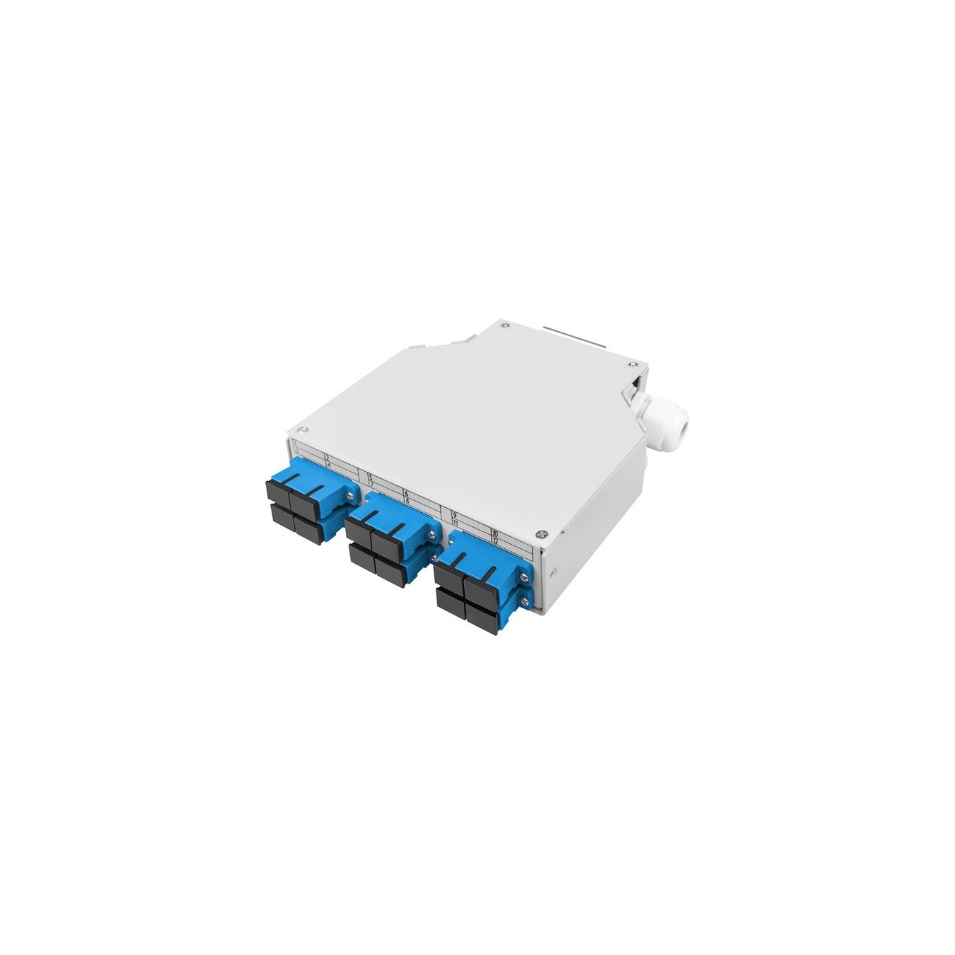 Fiber optic DIN rail box - OS2 equipped with SC adapter and pigtail, splice box — Buy in Cyprus with Fast Delivery