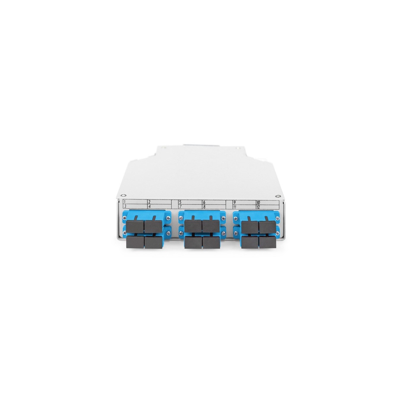 Fiber optic DIN rail box - OS2 equipped with SC adapter and pigtail, splice box — Buy in Cyprus with Fast Delivery