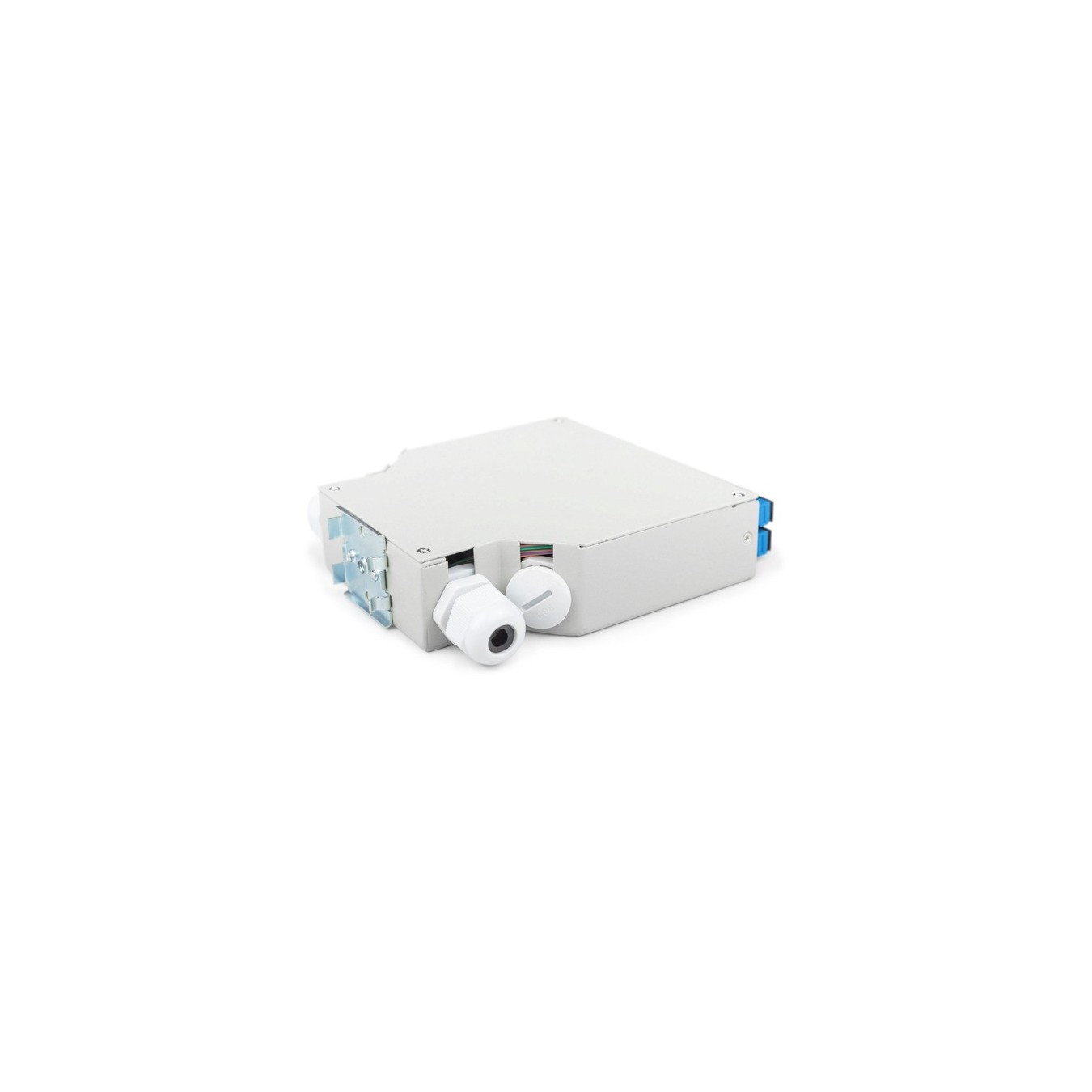 Fiber optic DIN rail box - OS2 equipped with SC adapter and pigtail, splice box — Buy in Cyprus with Fast Delivery