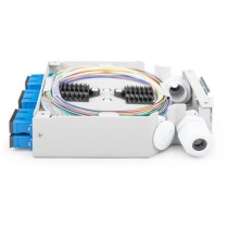 Fiber optic DIN rail box - OS2 equipped with SC adapter and pigtail, splice box — Buy in Cyprus with Fast Delivery