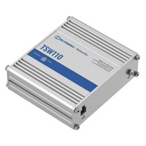 Teltonika TSW110 - 5-Port Gigabit Unmanaged Switch, DIN-rail, Blue/Grey, Aluminium Housing — Buy in Cyprus with Fast Delivery