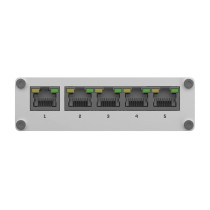 Teltonika TSW110 - 5-Port Gigabit Unmanaged Switch, DIN-rail, Blue/Grey, Aluminium Housing — Buy in Cyprus with Fast Delivery