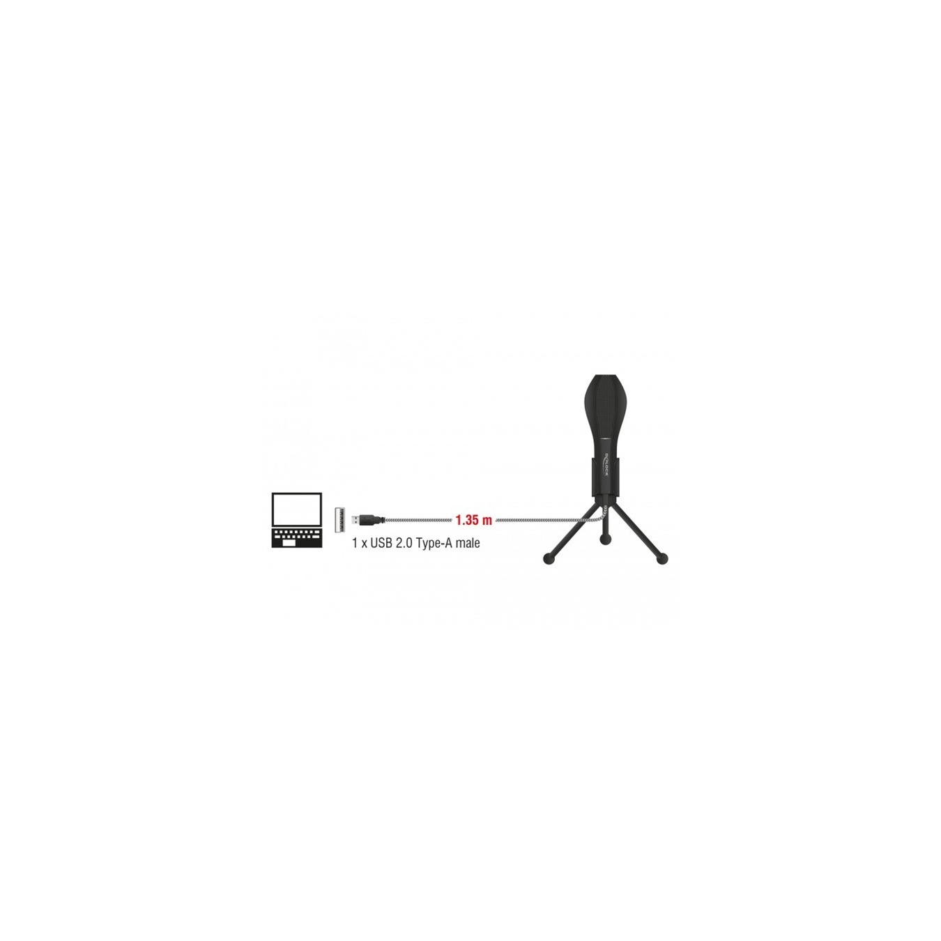 USB condenser microphone with table stand — Buy in Cyprus with Fast Delivery