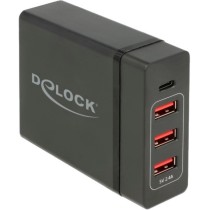 Delock 63974 - 60W USB Charger 1x USB-C PD + 3x USB-A | Armenius Store