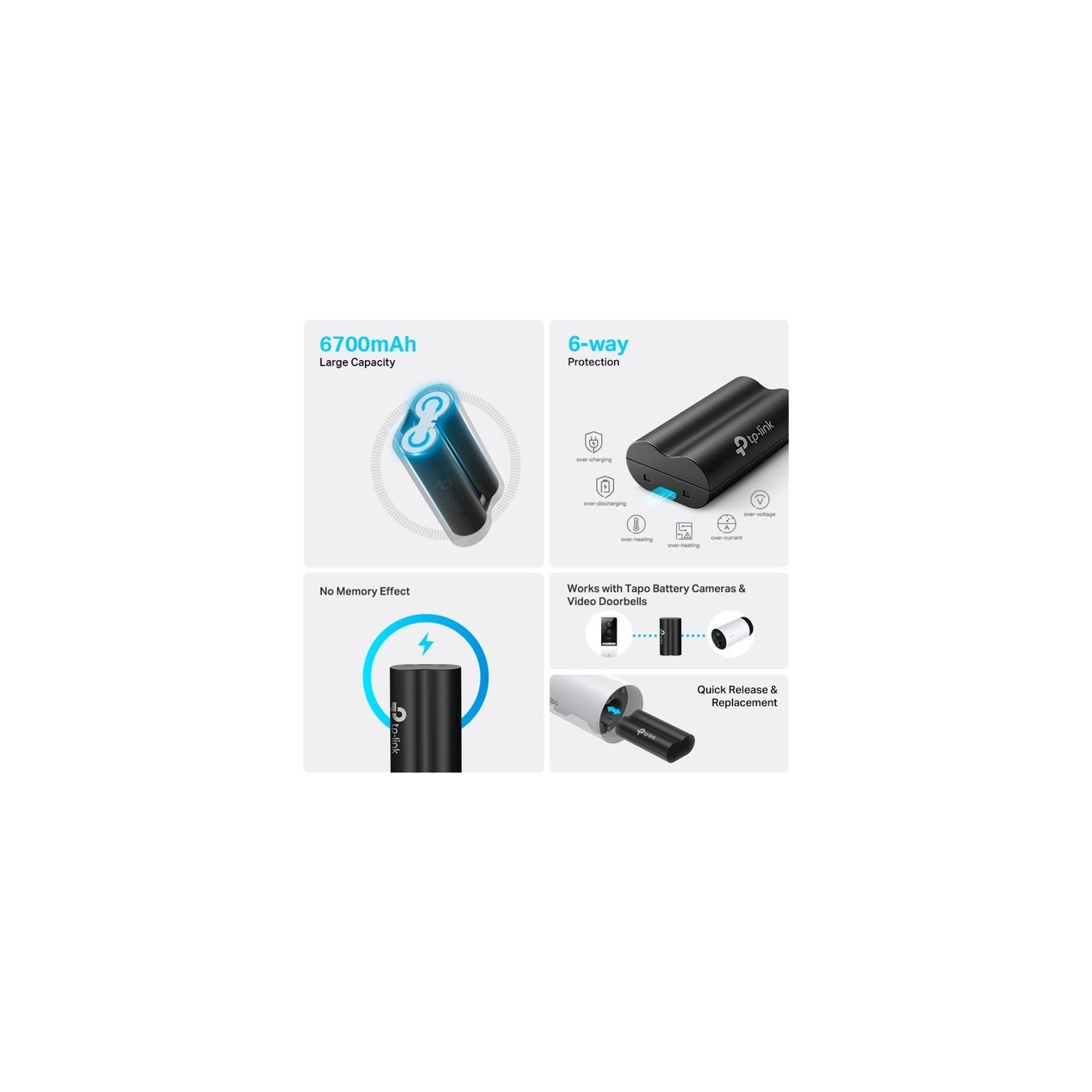 Battery Pack - A100 - Tapo — Buy in Cyprus with Fast Delivery