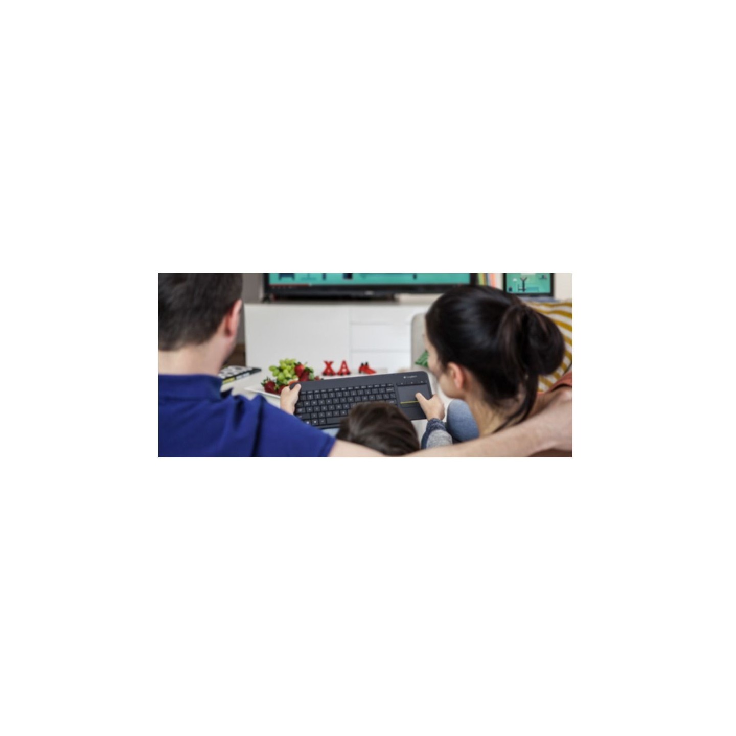 Logitech K400 Plus Wireless RF Touch Keyboard German QWERTZ Black (Boxed) — Buy in Cyprus with Fast Delivery