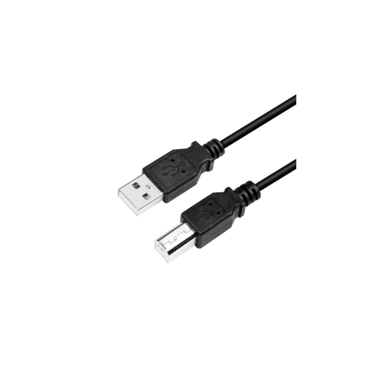 LogiLink USB 2.0 Cable A to B - 2 m - Black - 480 Mbps — Buy in Cyprus with Fast Delivery