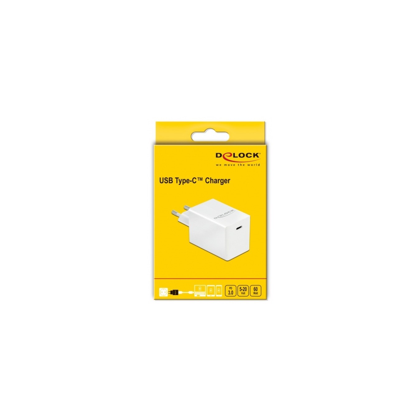 USB Charger - 1x USB-C PD 3.0 - compact - 60 watts — Buy in Cyprus with Fast Delivery