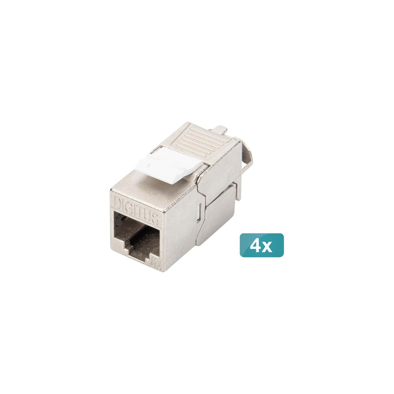 CAT 6A Keystone Module Shielded - Tool-Free - 4 Pieces — Buy in Cyprus with Fast Delivery