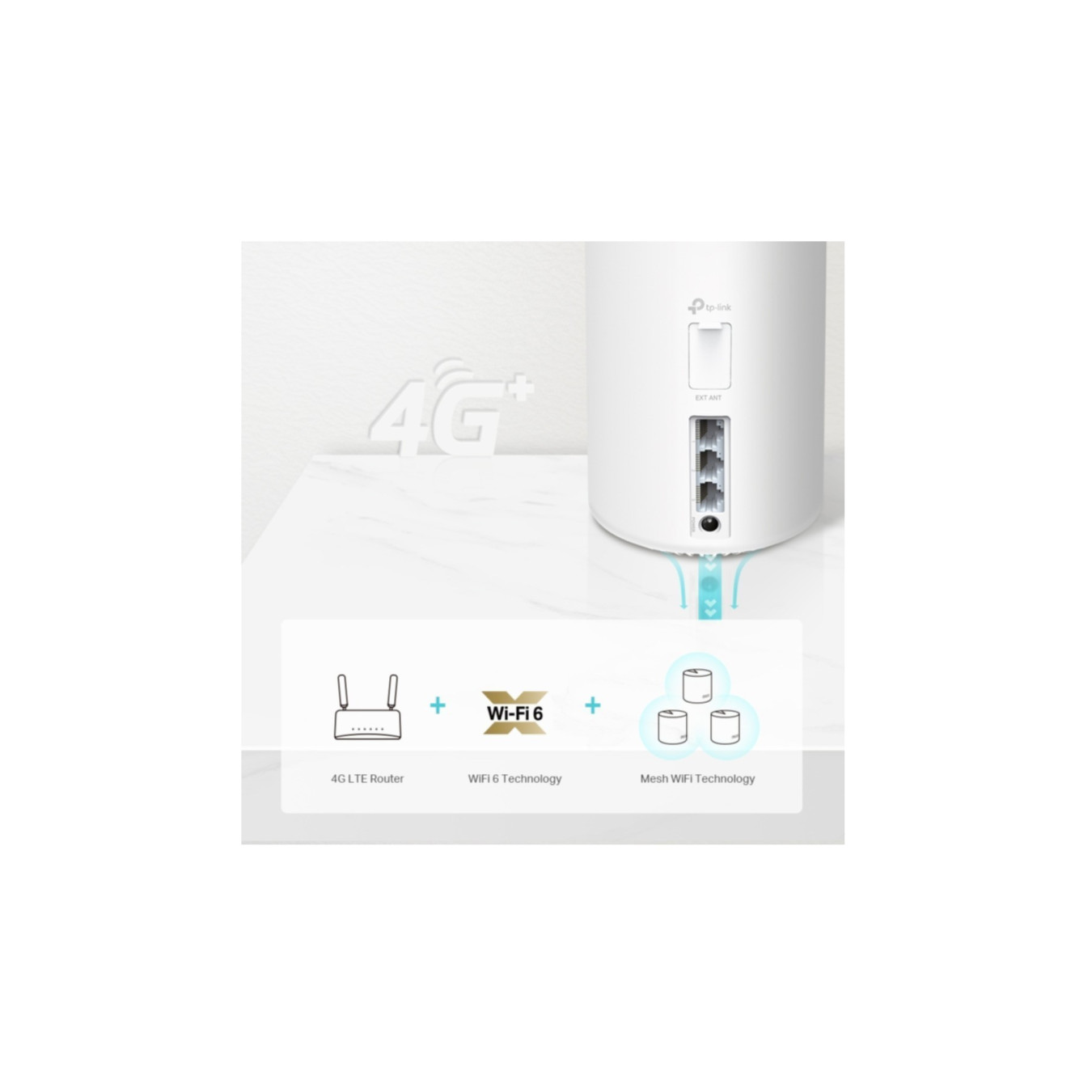 TP-Link Deco X20-4G V1 - Dual-Band Wi-Fi 6 Mesh Router, App-Managed, Gigabit LAN (White) — Buy in Cyprus with Fast Delivery