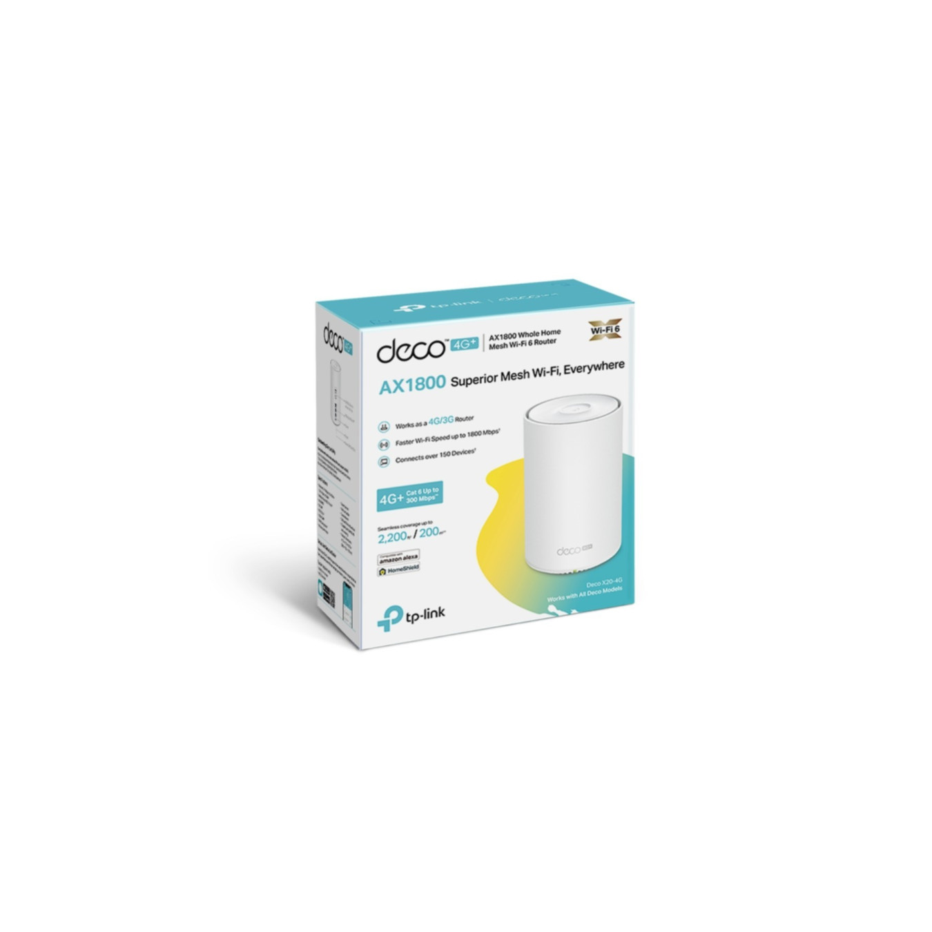 TP-Link Deco X20-4G V1 - Dual-Band Wi-Fi 6 Mesh Router, App-Managed, Gigabit LAN (White) — Buy in Cyprus with Fast Delivery