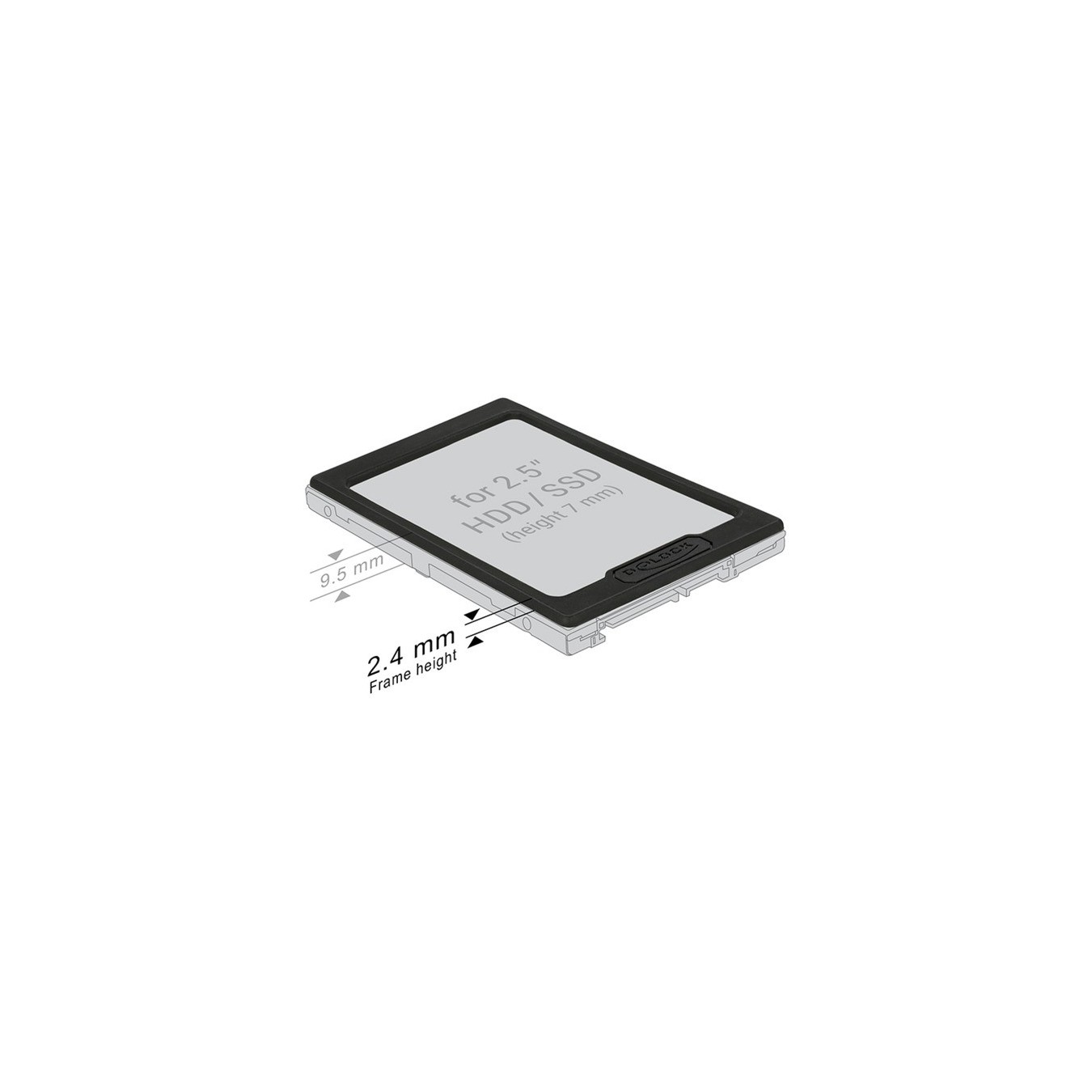 2.5' HDD SSD expansion frame - Installation frame — Buy in Cyprus with Fast Delivery — Armenius Store Cyprus