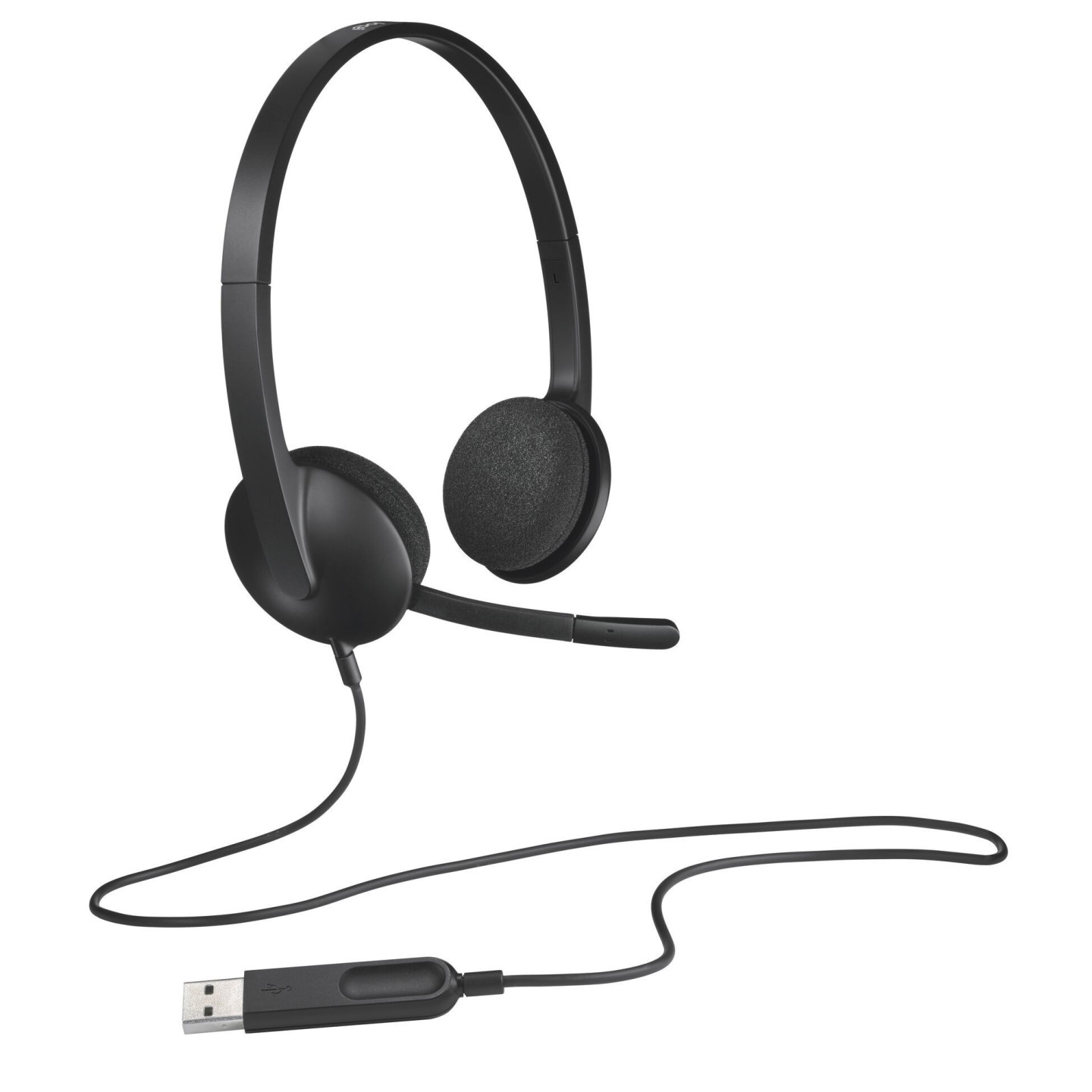 Logitech H340 USB-A Wired On-ear Headset - Noise-Canceling Boom Microphone (Boxed) — Buy in Cyprus with Fast Delivery