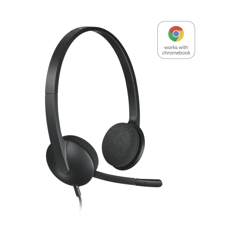 Buy Logitech H340 Headset - 981-000475 - USB-A Wired, Black, On-ear Headband, No... in Cyprus, Nicosia, Limassol, Larnaka, Pafos