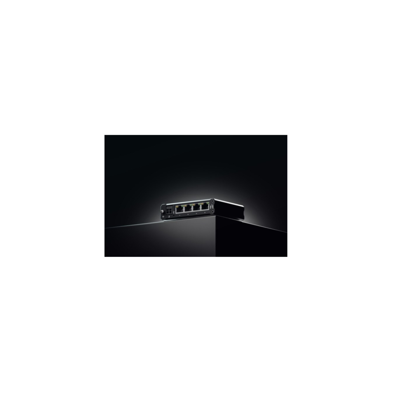 Teltonika TSW304 - 4-Port Gigabit Industrial Switch, Passive PoE, Black Aluminum, DIN-rail/Wall-mount