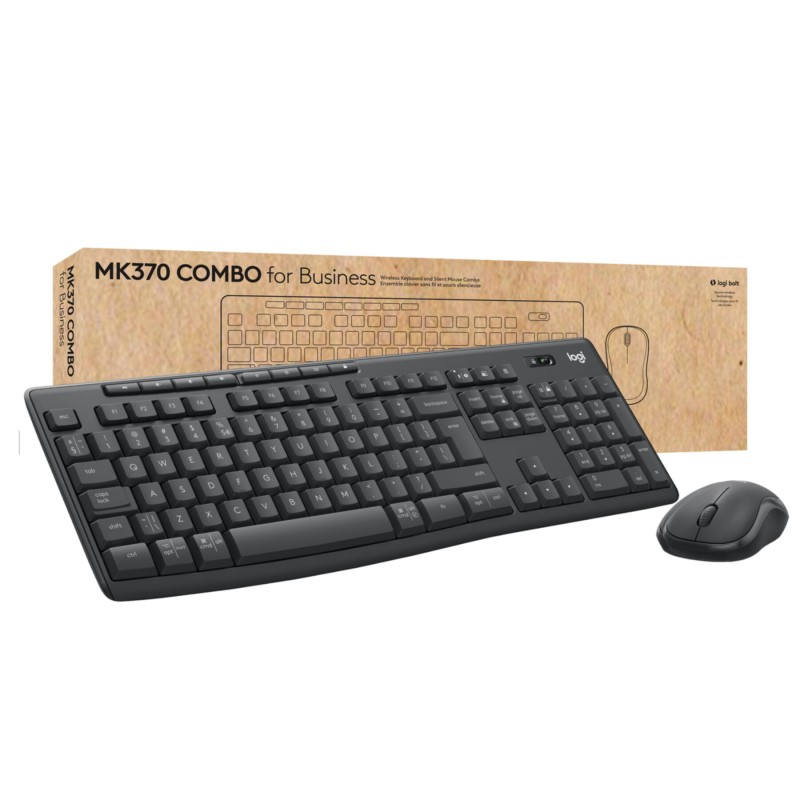 Buy Logitech MK370 Wireless Keyboard & Mouse Combo - 920-012065 - Black, German ... in Cyprus, Nicosia, Limassol, Larnaka, Pafos