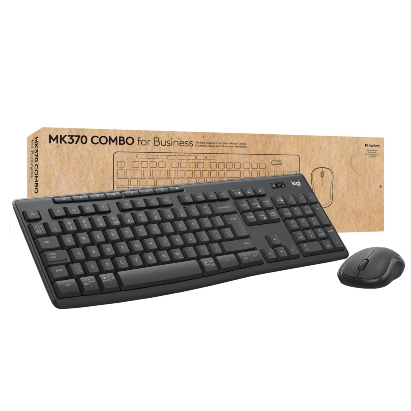 Logitech MK370 Keyboard & Mouse Combo 920-012065 Black German QWERTZ (Boxed) — Buy in Cyprus with Fast Delivery