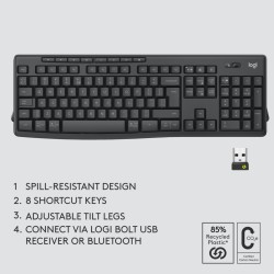 Logitech MK370 Keyboard & Mouse Combo 920-012065 Black German QWERTZ (Boxed) — Buy in Cyprus with Fast Delivery