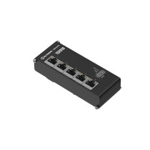 Teltonika TSF010 - Unmanaged 5x 10/100 Mbps Ethernet Switch - DIN-rail, Black, Flat Design — Buy in Cyprus with Fast Delivery