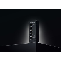 Teltonika TSF010 - Unmanaged 5x 10/100 Mbps Ethernet Switch - DIN-rail, Black, Flat Design — Buy in Cyprus with Fast Delivery