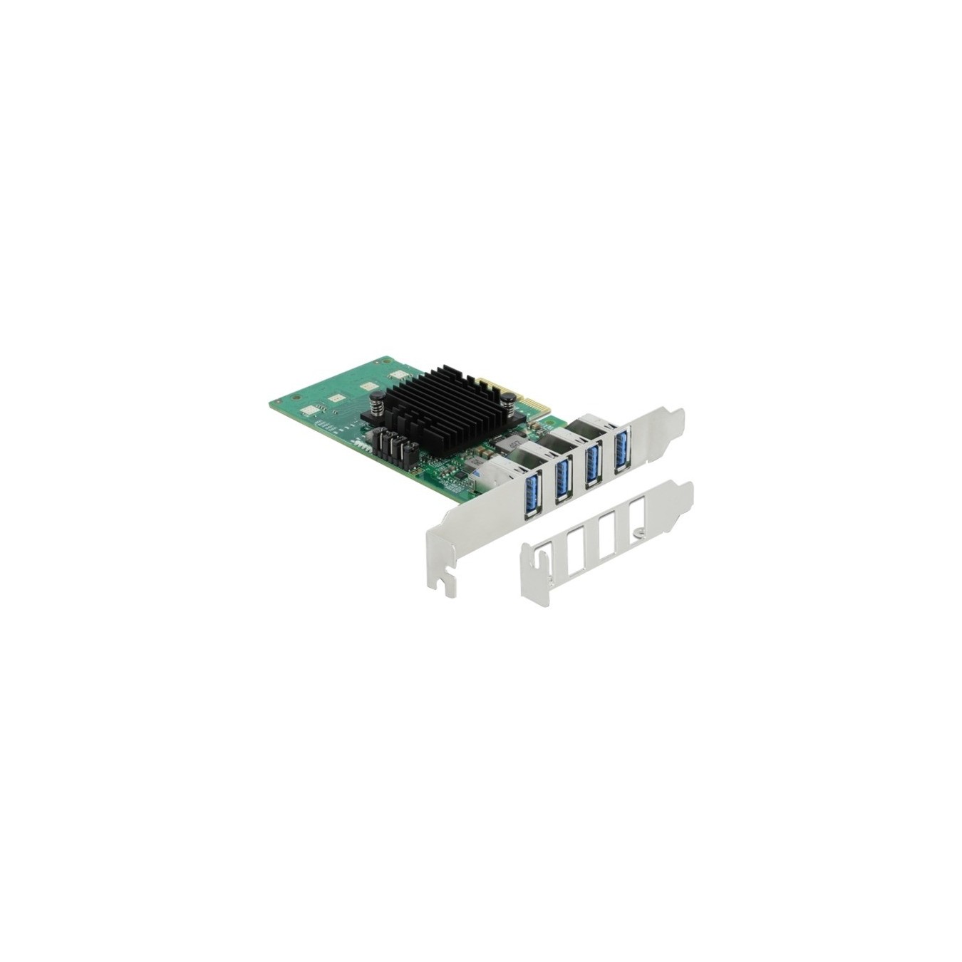 DeLOCK USB Expansion Card - PCIe x4 to 4x ext. USB 3.0 Quad C.LP — Buy in Cyprus with Fast Delivery