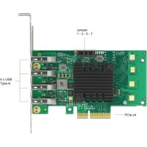 DeLOCK USB Expansion Card - PCIe x4 to 4x ext. USB 3.0 Quad C.LP — Buy in Cyprus with Fast Delivery