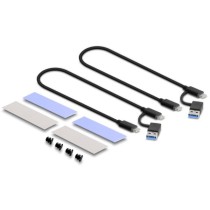 External USB Type-C dual combo enclosure - 2 x M.2 N — Buy in Cyprus with Fast Delivery