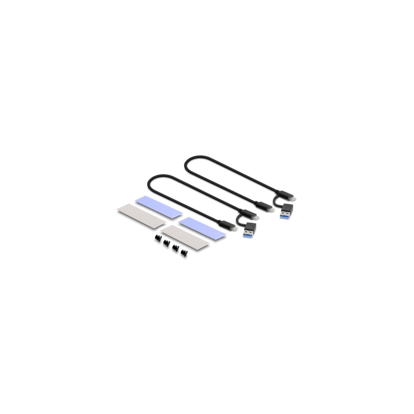 External USB Type-C dual combo enclosure - 2 x M.2 N — Buy in Cyprus with Fast Delivery