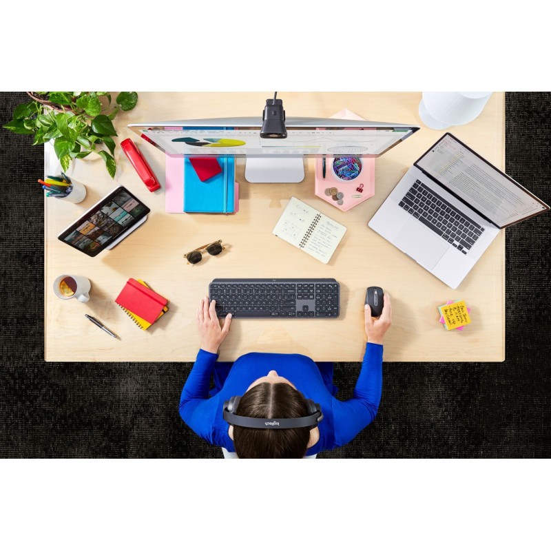 Buy Logitech MX Keys - 920-010244 - Graphite German Wireless Keyboard, Backlit, ... in Cyprus, Nicosia, Limassol, Larnaka, Pafos