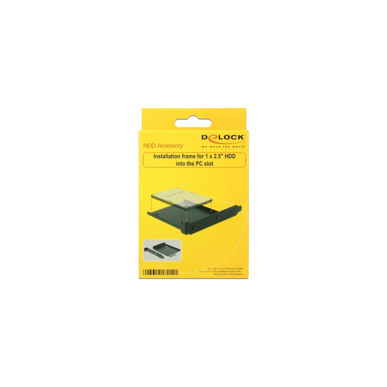 Delock 18212 Installation Frame 2.5 in HDD PC Slot Mount | Armenius Store