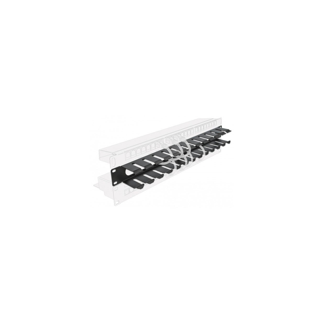19' Cable Management Patch Panel - 2 Openings, Cable Routing — Buy in Cyprus with Fast Delivery