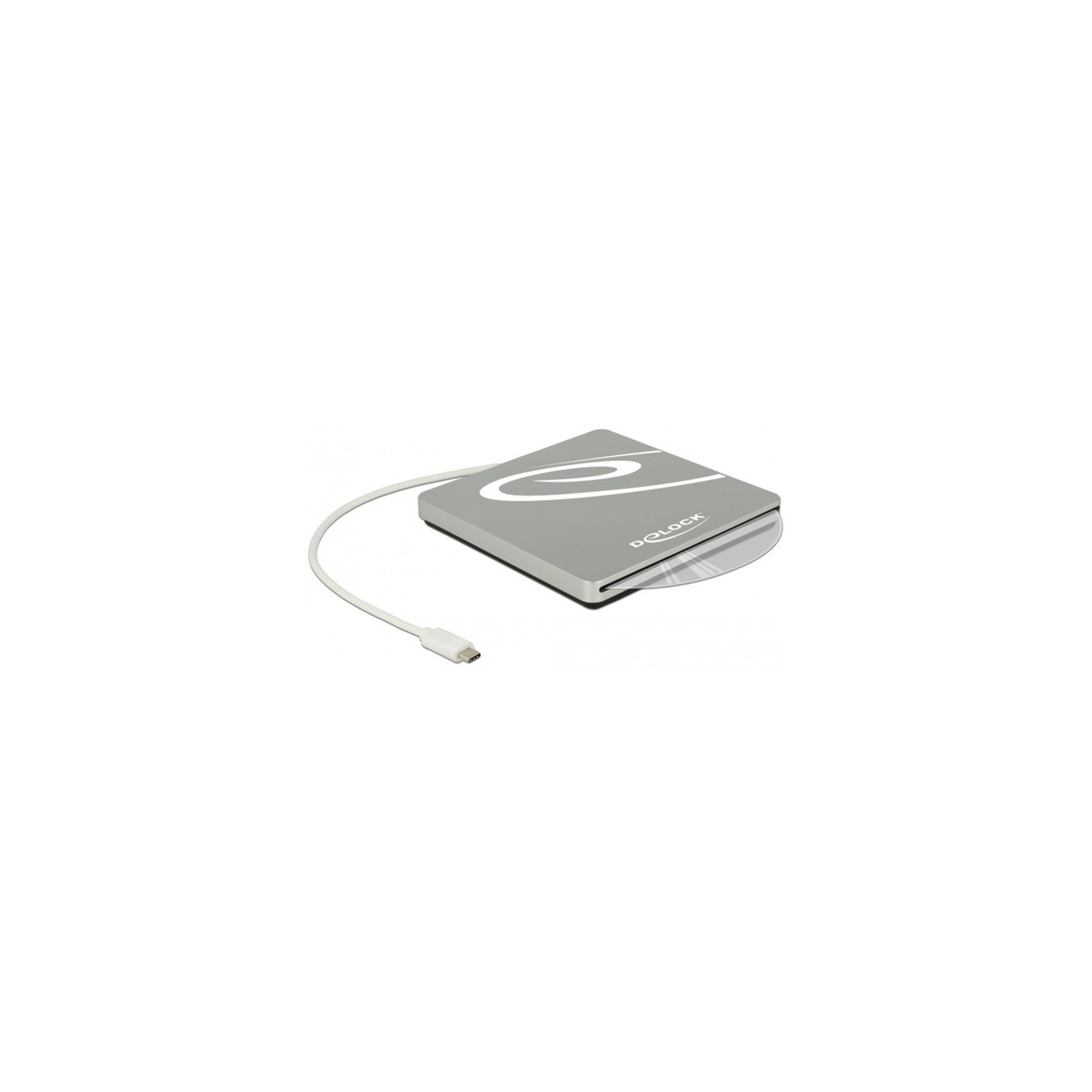 External housing for 5.25-inch slot-in slim SATA drives 9.5/12.7 mm height to USB Type-C connector, drive housing