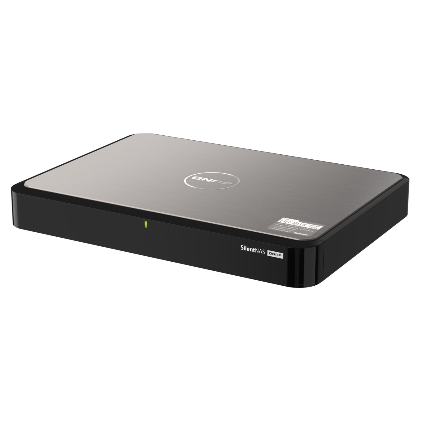 QNAP HS-264 NAS Server - HS-264 - Black, 8GB RAM, Intel Celeron N5105 2.0–2.9GHz, 2-bay HDD/SSD, 2x2.5GbE, HDMI 2.0