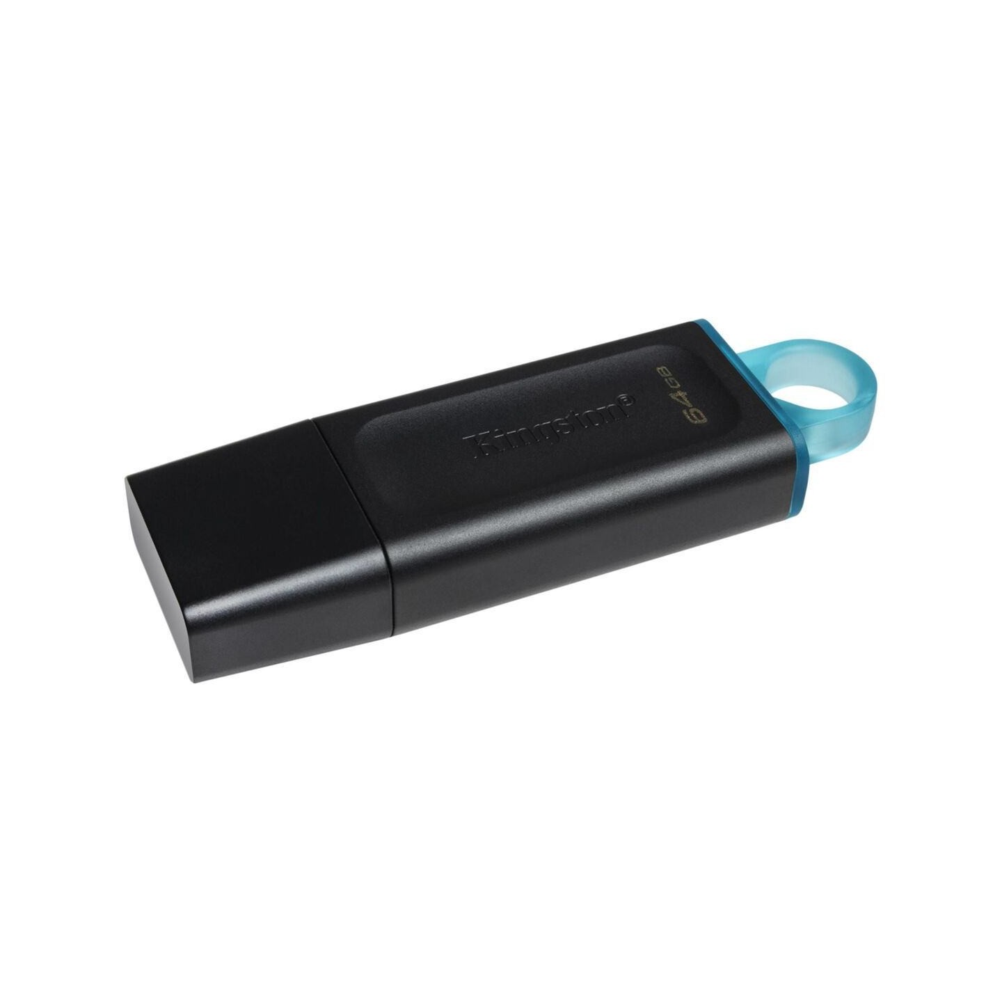 Kingston DataTraveler Exodia DTX - 64GB USB 3.2 Gen 1 Flash Drive - Black/Turquoise, USB-A, Key Ring