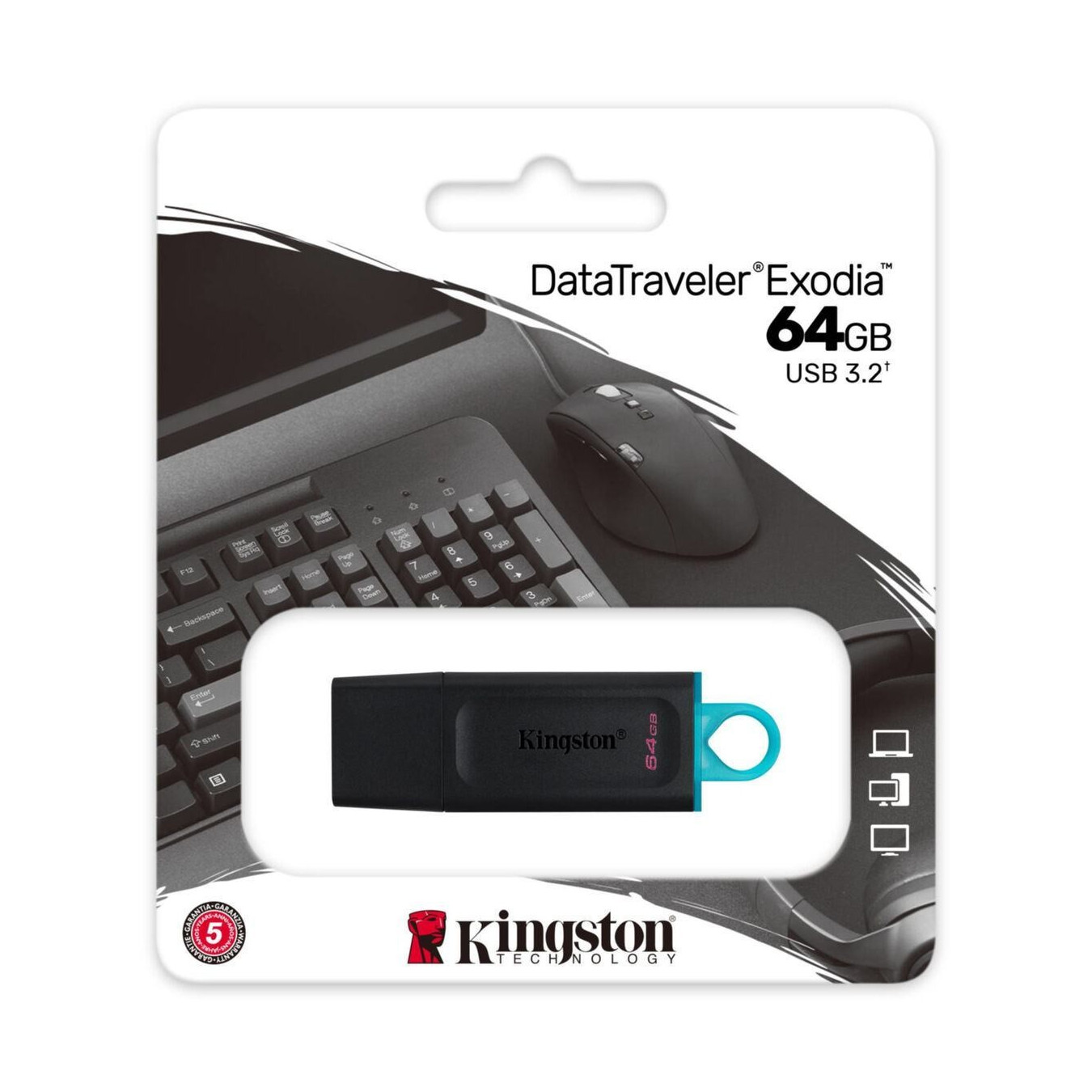 Kingston DataTraveler Exodia DTX 64GB USB 3.2 Gen 1 Flash Drive – 64GB USB-A – | Armenius Store