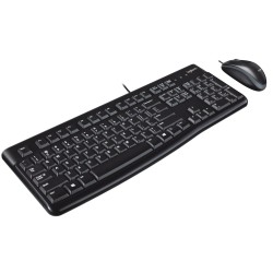 Buy Logitech MK120 Wired Keyboard & Mouse Combo - 920-002562 - Black, USB, Full-... in Cyprus, Nicosia, Limassol, Larnaka, Pafos