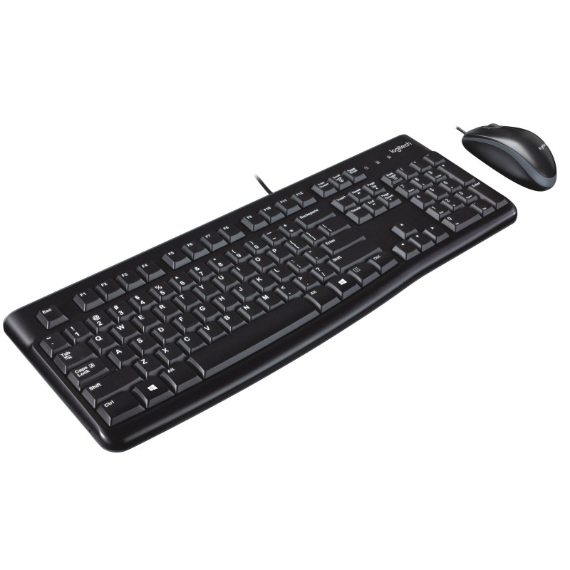 Buy Logitech MK120 Wired Keyboard & Mouse Combo - 920-002562 - Black, USB, Full-... in Cyprus, Nicosia, Limassol, Larnaka, Pafos
