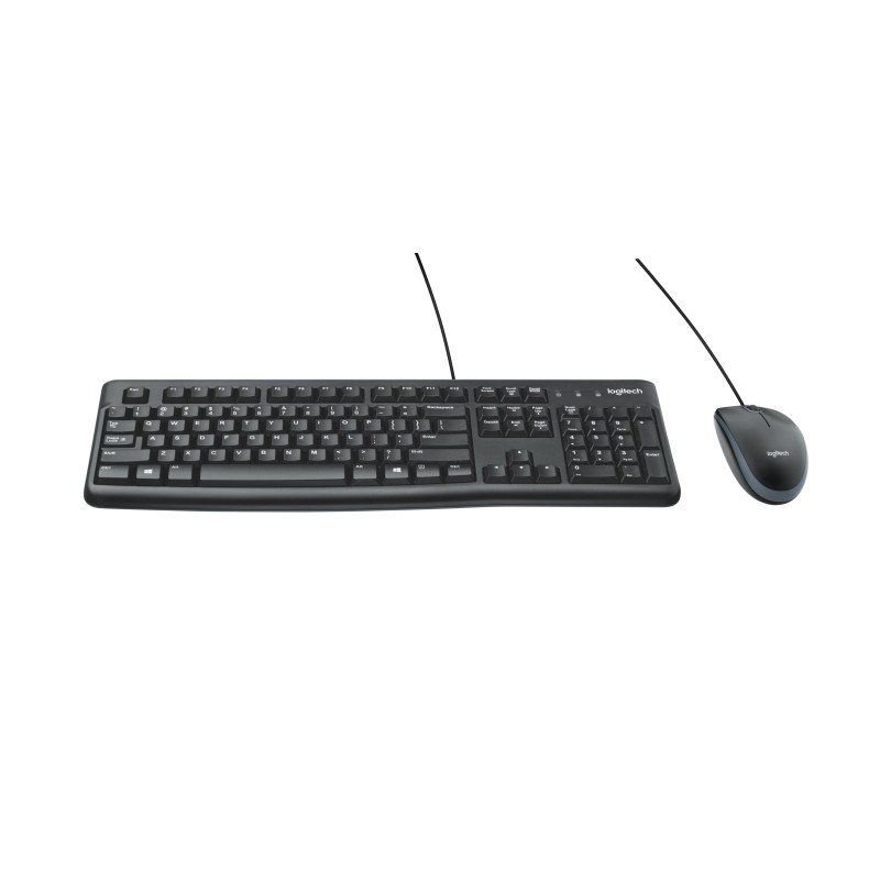Buy Logitech MK120 Wired Keyboard & Mouse Combo - 920-002562 - Black, USB, Full-... in Cyprus, Nicosia, Limassol, Larnaka, Pafos