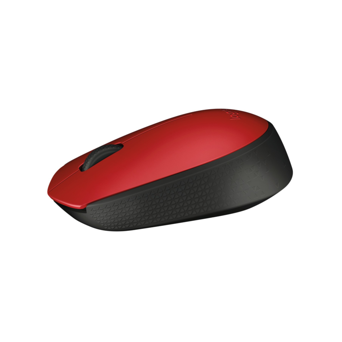 Logitech M171 Wireless Mouse - 910-004641 - Ambidextrous Red, 1000 DPI, 2.4GHz Nano USB Receiver, AA Battery