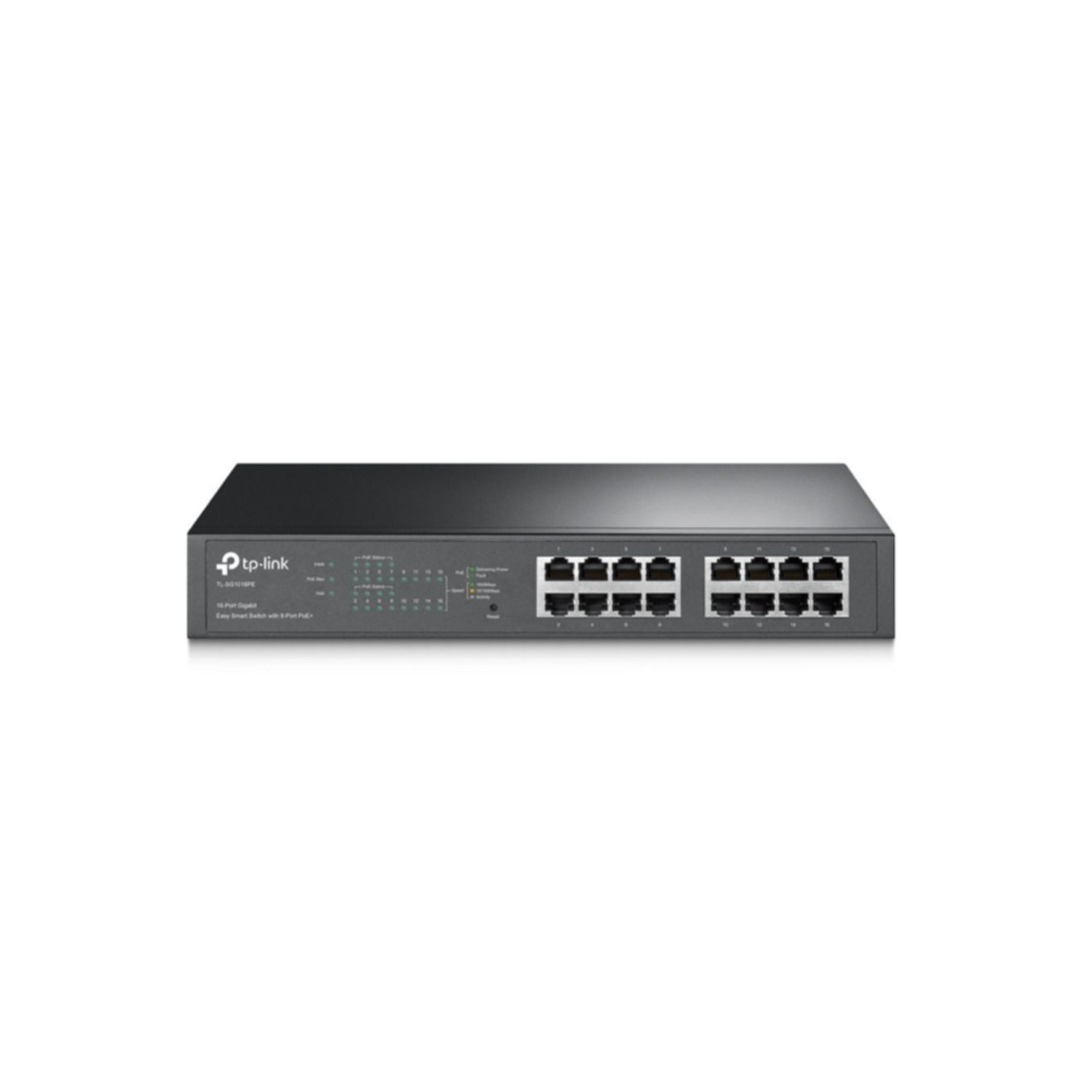 TP-Link 16-Port Gigabit PoE+ Switch - TL-SG1016PE - 8x PoE+, 150W Budget, Managed, Rackmountable