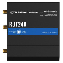 Teltonika RUT240 Wireless Router - RUT240 - Industrial LTE router, Black, Wi-Fi 4 (2.4 GHz), Fast Ethernet